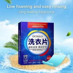 Tvättillbehör-40 st Tvättmedel Ark Stark Dekontaminering Mjukgör Kläder Skonsamma Superkoncentrerade Tvättabletter för Tvättmaskin