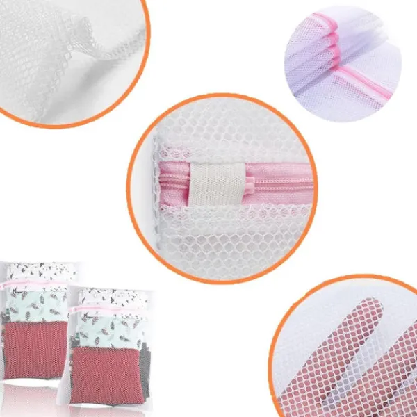 Tvättillbehör-3 st tvättpåsar för att skydda dina olika kläder, skor, strumpor, behåar, underkläder_yux 23*30cm