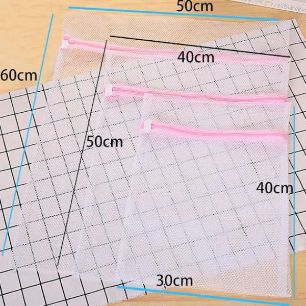 Tvättillbehör-3 st tvättpåsar för att skydda dina olika kläder, skor, strumpor, behåar, underkläder_yux 23*30cm