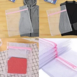 Tvättillbehör-3 st tvättpåsar för att skydda dina olika kläder, skor, strumpor, behåar, underkläder_yux 23*30cm