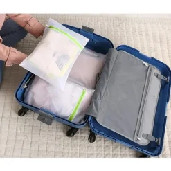 Tvättillbehör-4 st tvättpåsar 40x30 cm tvättnät för att skydda dina olika kläder, skor, strumpor, behåar, underkläder, slumpmässig färg