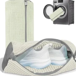 Tvättillbehör-2 st Tvättskopåsar för Tvättmaskin och Torktumlare, Återanvändbar Skopåse för Rengöring