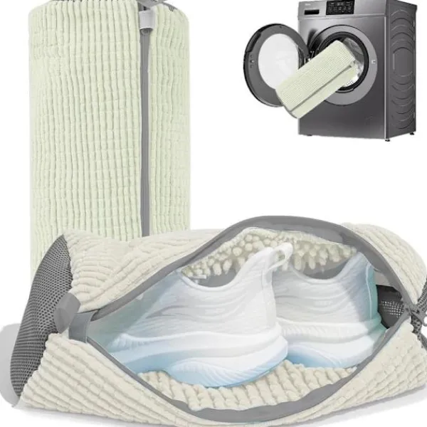 Tvättillbehör-2 st Tvättskopåsar för Tvättmaskin och Torktumlare, Återanvändbar Skopåse för Rengöring