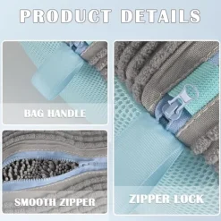 Unbranded Tvättillbehör-2 st Tvättskopåsar för Tvättmaskin och Torktumlare, Återanvändbar Skopåse för Rengöring