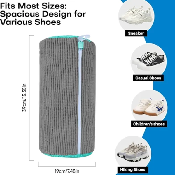 Tvättillbehör-2 st Tvättskopåsar för Tvättmaskin och Torktumlare, Återanvändbar Skopåse för Rengöring-FQ-