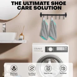 Tvättillbehör-2 st Tvättskopåsar för Tvättmaskin och Torktumlare, Återanvändbar Skopåse för Rengöring - FQ blue[f]