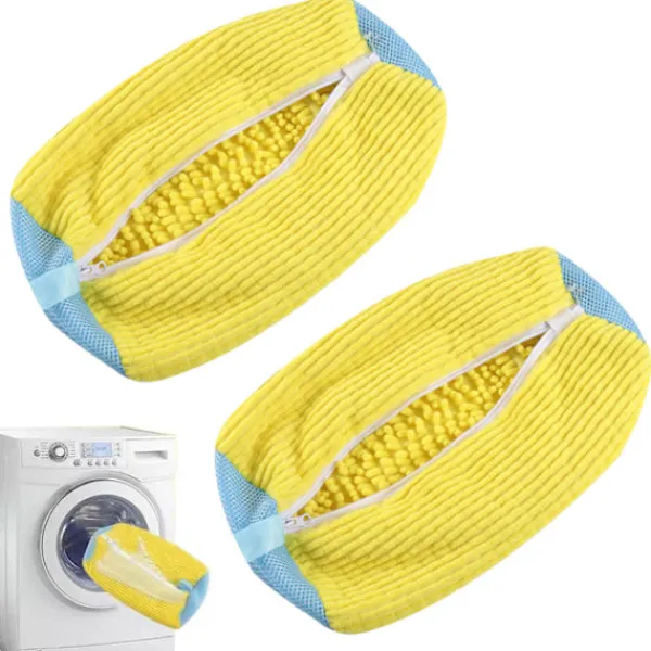 Tvättillbehör-2 st Tvättskopåsar för Tvättmaskin och Torktumlare, Återanvändbar Skopåse för Rengöring-FA-