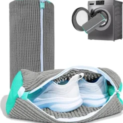 Tvättillbehör-2 st Tvättskopåsar för Tvättmaskin och Torktumlare, Återanvändbar Skopåse för Rengöring [YFL]