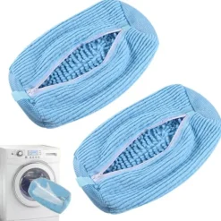 Tvättillbehör-2 st Tvättskopåsar för Tvättmaskin och Torktumlare, Återanvändbar Skopåse för Rengöring