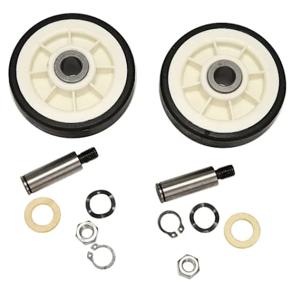Torktumlare-2 STK Torktumlare D Stödrulle och Axel för 303373, 12051541, ER303373K, 303373K