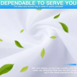 Tvättillbehör-4 Stora Tvättnätspåsar, 50cm*60cm för Tvättmaskin Kläder Smutsiga Kläder Torktumlare Nät Skydd