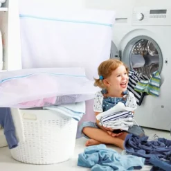 Tvättillbehör-4 Stora Tvättnätspåsar, 50cm*60cm för Tvättmaskin Kläder Smutsiga Kläder Torktumlare Nät Skydd