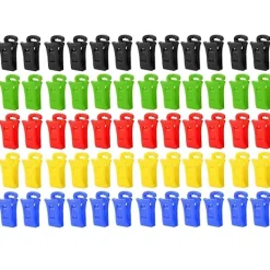 Tvättillbehör-60 strumpeklämmor för tvättmaskin och torktumlare, tvättklämmor med krokar, strump-set