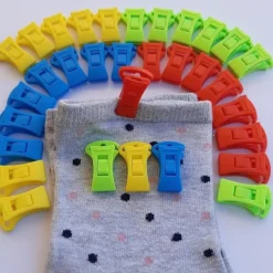 Tvättillbehör-40 Strumpklämmor 1.5*2.8cm för Tvättmaskin och Torktumlare Klädtorkkrok Mycket Bekväm och Snabb att Hänga, Sortera OCH LÅDA med KLÄMMAN