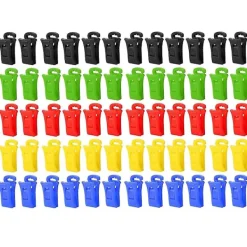 Tvättillbehör-60 Strumpklämmor för Tvättmaskin och Torktumlare, Strumpklämmor med Krokar, Strump Hållare Tvättmaskin, DirBY V