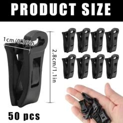 Tvättillbehör-50 Strumpklämmor för Tvättmaskin och Torktumlare, Klämmor för Tvätten, Strumpklämmor, Handduksklämmor för Tvätten