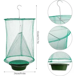 Skadedjur & Insekter-6 st/set Bärbar Ranch Återanvändbar Flugfälla W/ Bete Bricka Hängande Pe