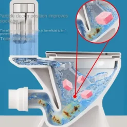 Rengöringsmedel-12 st/set Toalettrengöring Brusande Tablett BLÅ