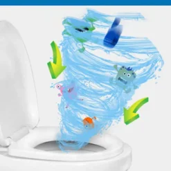 Rengöringsmedel-12 st/set Toalettrengöring Brusande Tablett BLÅ