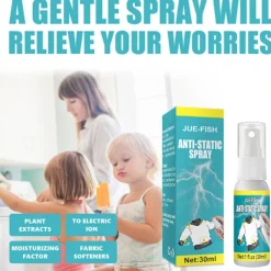 AVANA Rengöringsmedel-1 stycke 30ml antistatisk spray för hushåll, antistatisk spray för kläder