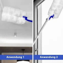 BästaGåva Svampar & Dukar-50 stycken dammvippor, dammtrasor, refill-paket för Swiffer, mikrofiber dammvippa med 2 handtag för damm smuts bil