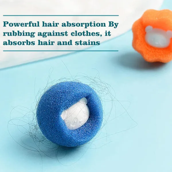 Tvättillbehör-12 stycken djurhårborttagare, tvättmaskinsluddboll för tvättmaskin, tvättbollar mot djurhår