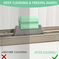 Fönsterrengöring-3 stycken fönsterremsrengöringsborstar och fönsterrengöringsverktyg