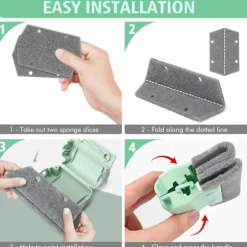 Fönsterrengöring-3 stycken fönsterremsrengöringsborstar och fönsterrengöringsverktyg