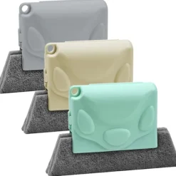 Fönsterrengöring-3 stycken fönsterrengöringsborstar, Kreativ spårrengöringsborste, Fönsterfåror rengöringsborste