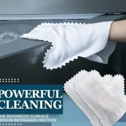 ATELA Svampar & Dukar-10 stycken förtjockade sughanddukar kan återanvändas Super Mite superfina fiberdammborttagning och sughandskar Hushållsrengöring non-woven handskar