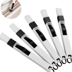 Fönsterrengöring-5 stycken 2-i-1 fönsterfåra rengöringsborste, fönsterklyka rengöring