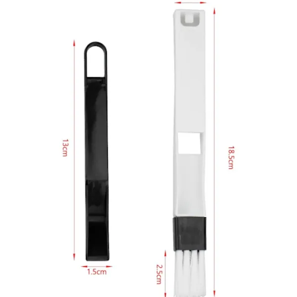 Fönsterrengöring-5 stycken 2-i-1 fönsterfåra rengöringsborste, fönsterklyka rengöring