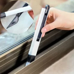 Fönsterrengöring-5 stycken 2-i-1 fönsterfåra rengöringsborste, fönsterklyka rengöring