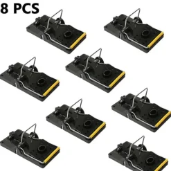 Skadedjur & Insekter-8 stycken musfällor för inomhus- och utomhusområden - Enkla möbler och återanvändbara musfångare med fjäder, ta bort oönskade skadedjur från huset