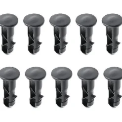 DAO Soptunnor-10 Stycken Soptunne Lock Gångjärnstappar 65mm X 18mm Plast Utomhus Soptunne Lock Tappfästen -gt [db]