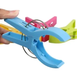 Tvättillbehör-16 Stycken Stora Klädnypor, Handduksklämmor, Strandhandduksklämmor, Stor Klämma, Strandhandduksklämmor, Handdukar, Handduksklämmor, Vindtäta Klämmor På Strand Och Solstol | Fyndiq