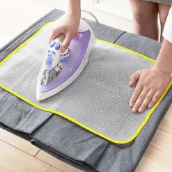 DAO Strykjärn-8 Stycken Stryknät, Strykdyna för Enkel Strykning och Skydd, Skyddande Mesh Tyg Strykduk 60 X 40 (Slumpmässig Färg) [DB]