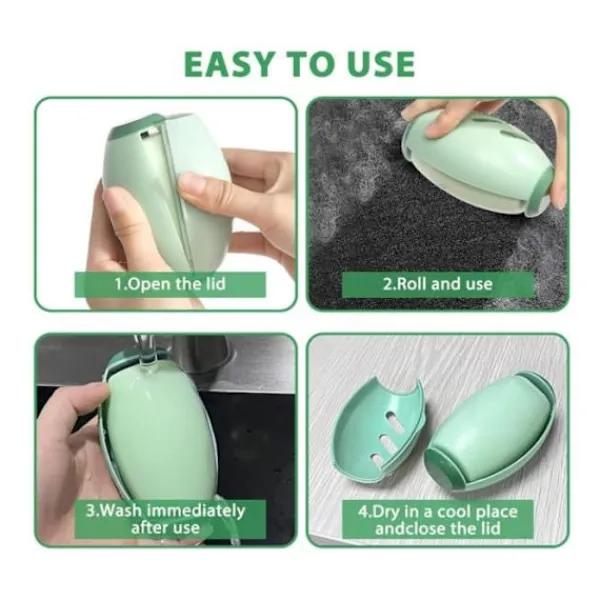 Generic Skadedjur & Insekter-2 stycken återanvändbara tvättbara luddrullar, anti-hårklädesborste, mini bärbar luddrulle, luddrulle