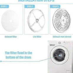 Torktumlare-30 stycken torktumlare avgasfilter, universal bärbar torktumlare luddfilter ersättning kompatibel.