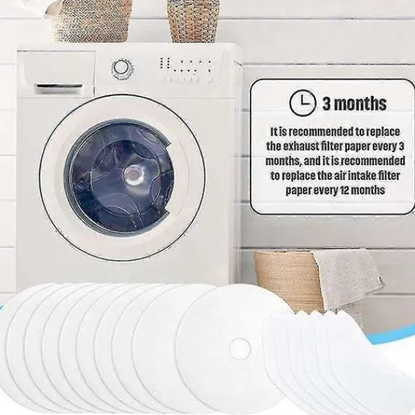 Torktumlare-30 Stycken Torktumlare Avgasfilter, Universell Portabel Torktumlare Luddfilter Ersättning Kompatibel