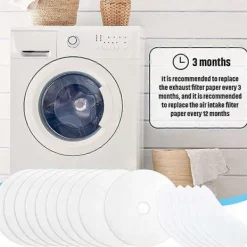 Torktumlare-30 Stycken Torktumlare Avgasfilter, Universell Portabel Torktumlare Luddfilter Ersättning för Panda/M