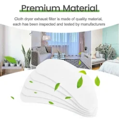 Torktumlare-30 stycken torktumlarens avgasfilter, universellt bärbart torktumlarens luddfilterbyte för Panda/Hao