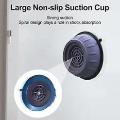 Tvättillbehör-4 Stycken Tvättmaskinsfötter med Gummikudde, Anti-vibrationsfötter för Tvättmaskiner och Torktumlare, Anti-vibrationskuddar L