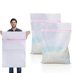 HEYU Tvättillbehör-2 Stycken Tvättnät 80cm x 60cm Stor Storlek Tvättpåse Tvätt