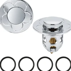 Tvättillbehör-2 Stycken Universal Handfatspropp (Silver), Pop Up Diskho Propp Anti, ZQKLA