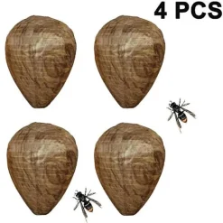Skadedjur & Insekter-4 stycken vattentät getingbo lockbete Hängande bålgeting avskräckning Falska tyg getingbo Giftfritt bi lockbete avskräckande för hem och trädgård utomhus | Fyndiq
