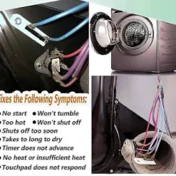 Torktumlare-3392519 Torktumlare Termisk Säkring, Kompatibel 3388651 G4AP0500,21900, 214500