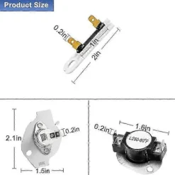 Torktumlare-279816 Torktumlare Termostat Termisk Avstängningssats för & Torktumlare Ersätter AP3094244 3399848 PS334299 279816 Edition d