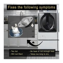 Torktumlare-279769 Torktumlare Värme Termisk Avstängningssats Kompatibel med 3389946, 3398671, 3977394, 695563, AP30942