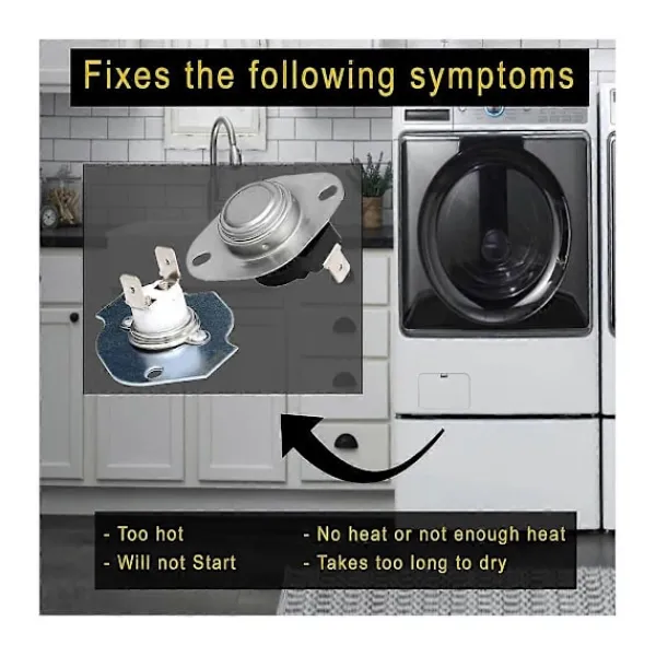Torktumlare-279769 Torktumlare Värme Termisk Avstängningssats Kompatibel med 3389946, 3398671, 3977394, 695563, AP30942